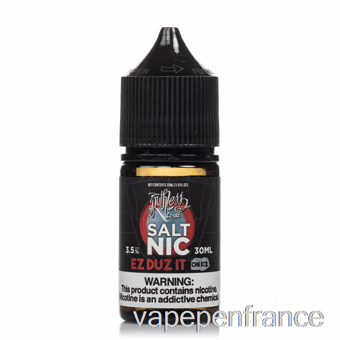 Ez Duz It Sur Glace - Sel Impitoyable - Stylo Vape 30 Ml 50 Mg